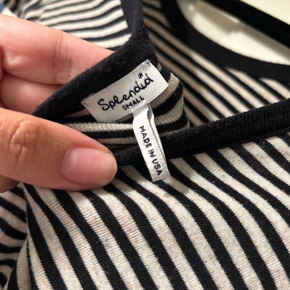 Splendid black and white striped dress Size small - Picture 4 of 5